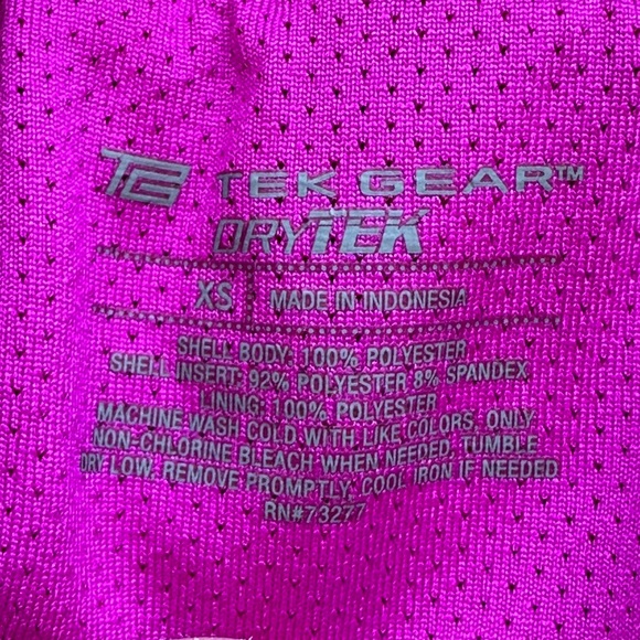 TEK Gear Dry TEK Pink Orange Black Athletic Shorts Elastic Waist.Key Pocket Sz S - Picture 9 of 9